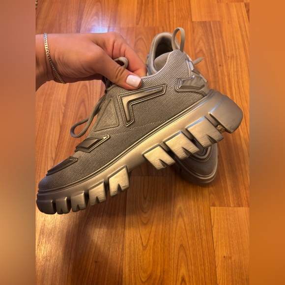 PRADA Cloudbust Thunder Sneakers – Metallic Grey ⚡️ - Picture 6 of 13